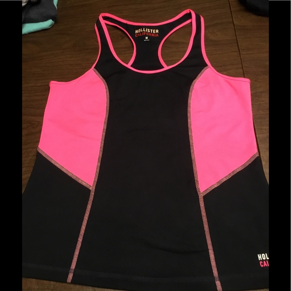 Hollister California  black pink tank women’s med
